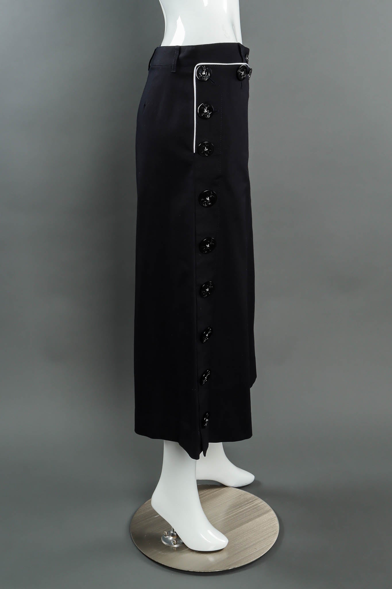 Vintage Dolce & Gabbana Anchor Sailor Culotte Pant mannequin pant side @ Recess Los Angeles
