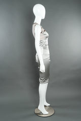 Vintage Dolce & Gabbana Panel Midi Sheath Dress mannequin side @ Recess LA