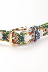 Recess Los Angeles Vintage Dolce & Gabbana Something Blue Gemstone Floral Belt