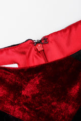 Recess Los Angeles Vintage Dolce & Gabbana Velvet Harlequin Patchwork Multi Colored Long Dress