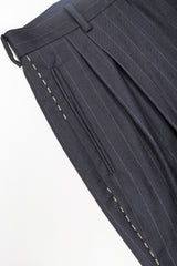 Recess Vintage Dolce & Gabbana charcoal Pinstripe pant, missing beads