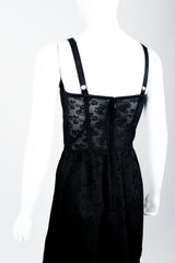 Vintage Dolce & Gabbana Lace Rosette Bustier Slip Dress on Mannequin back angle at Recess