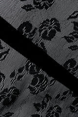 Vintage Dolce & Gabbana Lace Rosette Bustier Slip Dress sheer mesh back