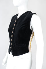 Recess Designer Consignment Vintage Dolce & Gabbana Velvet Satin Ribbon Vest Waistcoat Los Angeles resale