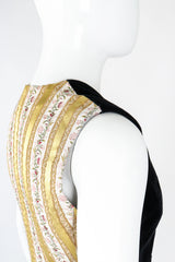 Recess Designer Consignment Vintage Dolce & Gabbana Velvet Satin Ribbon Vest Waistcoat Los Angeles resale