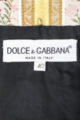 Recess Designer Consignment Vintage Dolce & Gabbana Velvet Satin Ribbon Vest Waistcoat Los Angeles resale