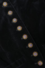 Recess Designer Consignment Vintage Dolce & Gabbana Velvet Satin Ribbon Vest Waistcoat Los Angeles resale