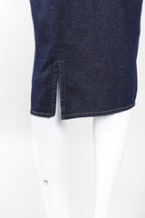 Recess Los Angeles Vintage Dolce & Gabbana 90s Stretch Denim Corset Slip Dress