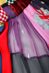 Vintage Dolce & Gabbana Spring/Summer 1993 Collection Patchwork Mermaid Gown stains