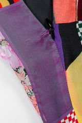 Vintage Dolce & Gabbana Spring/Summer 1993 Collection Patchwork Mermaid Gown, fabric pulling at rear seam