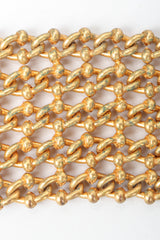 Recess Vintage Dominique Aurientis Gold chain link choker necklace wear detail on links