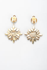 Recess Los Angeles Vintage Donna Donna Blue Crystal Sunflower Earrings