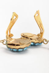 Recess Los Angeles Vintage Donna Donna Blue Crystal Sunflower Earrings