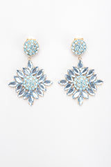 Recess Los Angeles Vintage Donna Donna Blue Crystal Sunflower Earrings