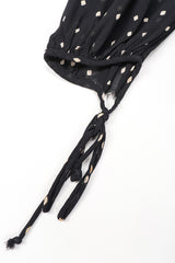 Recess Los Angeles Vintage Donna Karan Diamond Dot Silk Chiffon Sheer Bias Dress