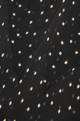 Recess Los Angeles Vintage Donna Karan Diamond Dot Silk Chiffon Sheer Bias Dress