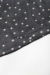 Recess Los Angeles Vintage Donna Karan Diamond Dot Silk Chiffon Sheer Bias Dress