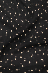 Recess Los Angeles Vintage Donna Karan Diamond Dot Silk Chiffon Sheer Bias Dress