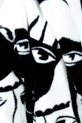 Vintage Donny Brook Oversized Face Print Faux Fur Coat Print at Recess