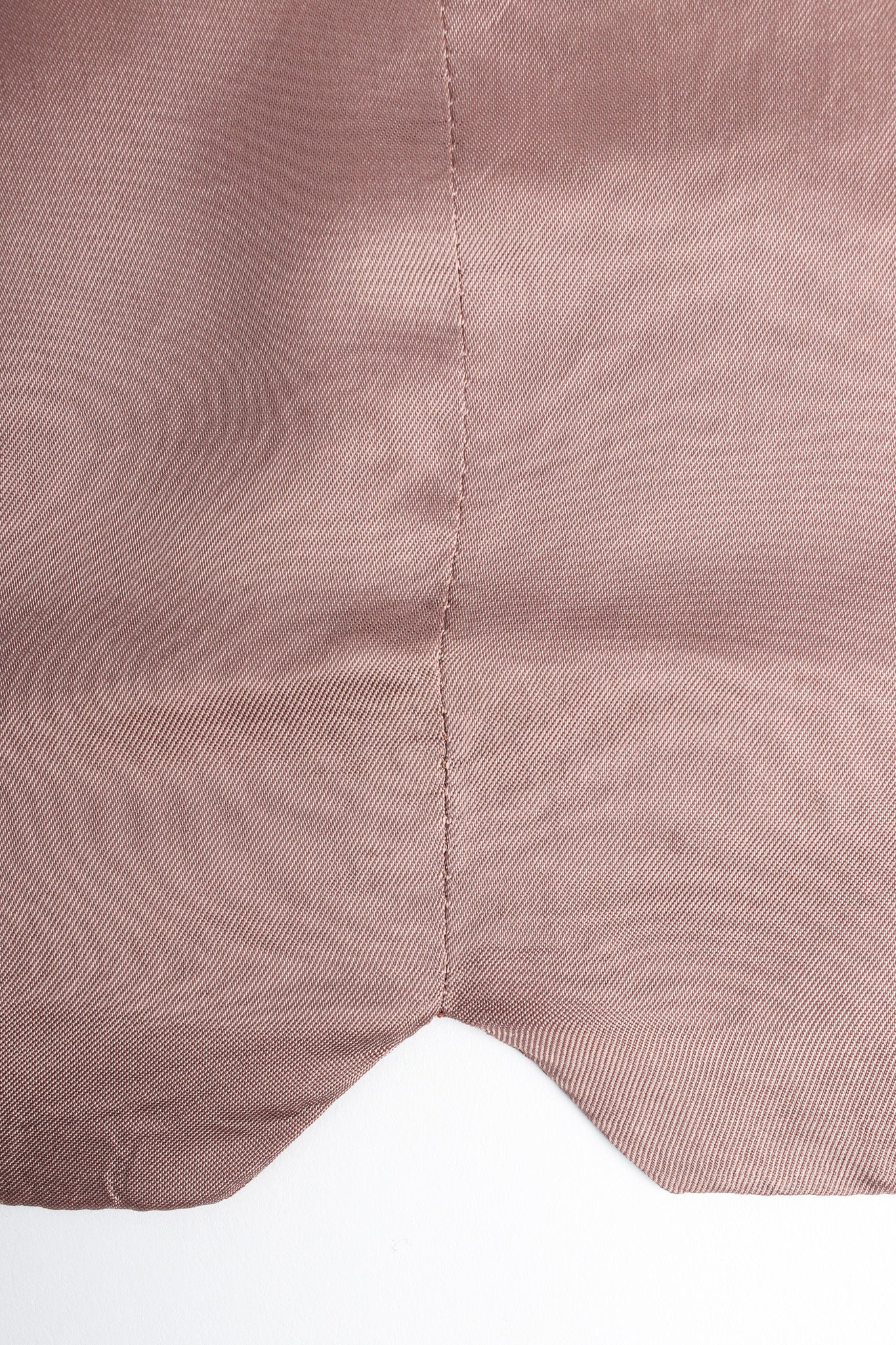 Vintage Dries Van Noten Floral Silk Jacket, Vest, & Skirt Set vest back Vent @ Recess LA