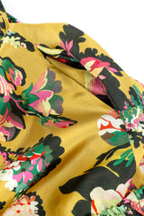 Floral ruffle hem sundress by Dries Van Noten pocket close @recessla