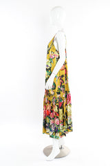 Floral ruffle hem sundress by Dries Van Noten mannequin side @recessla
