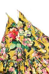 Floral ruffle hem sundress by Dries Van Noten flat lay @recessla