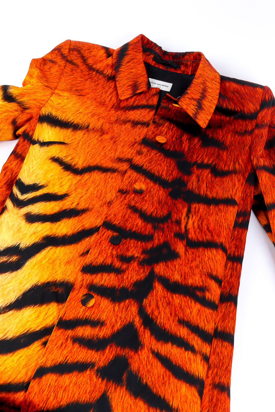 Dries Van Noten tiger duster coat flat-lay @recessla