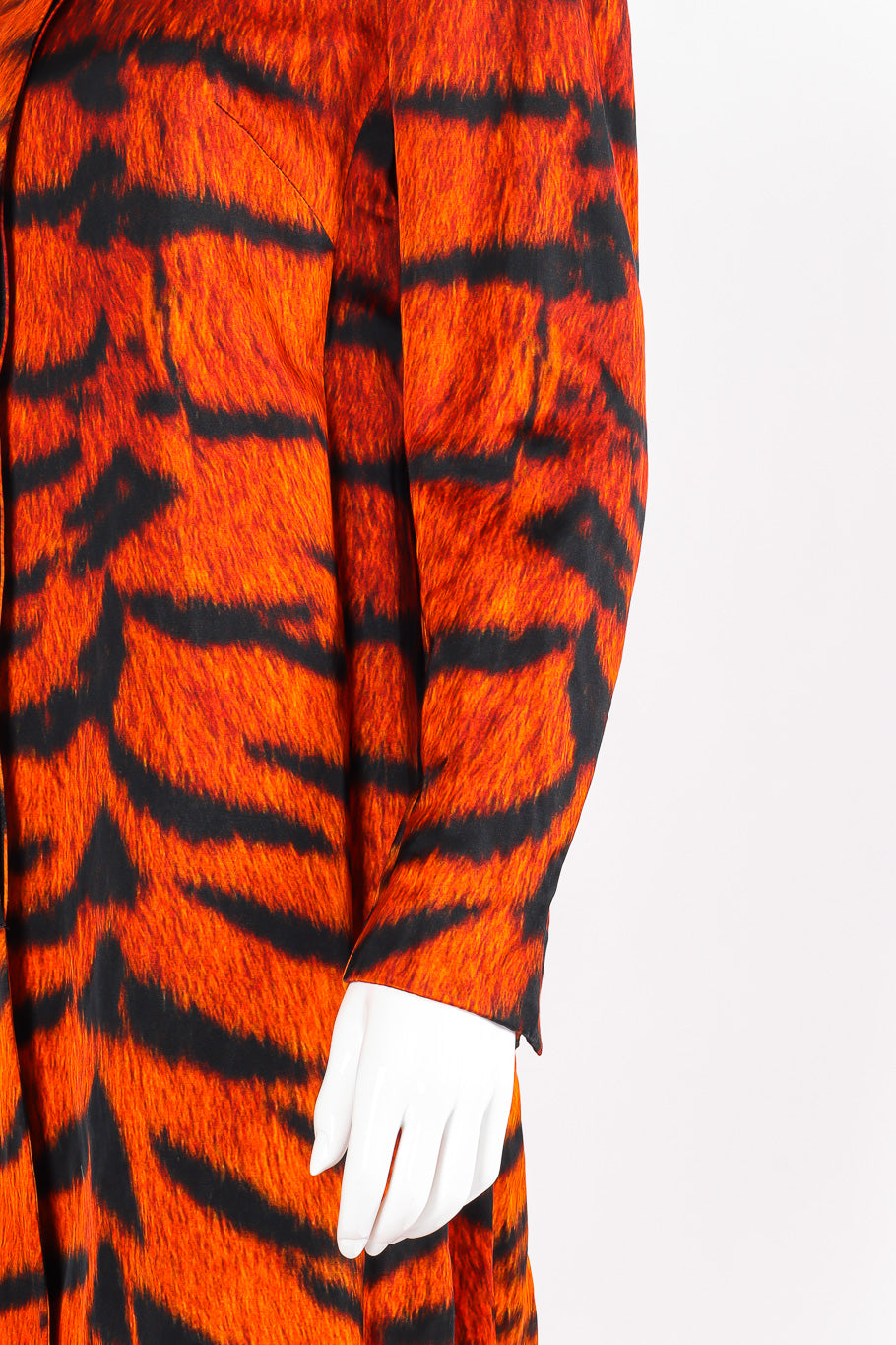 Dries Van Noten tiger duster coat sleeve detail @recessla