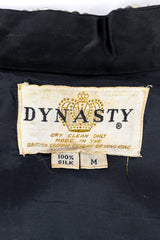 Vintage Dynasty Dragon Phoenix Embellished Silk Jacket label @recessla