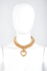 Recess Los Angeles Vintage Erwin Pearl Heart Pendant Chain Collar