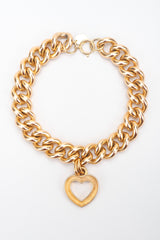 Recess Los Angeles Vintage Erwin Pearl Heart Pendant Chain Collar