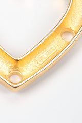 Recess Los Angeles Vintage Erwin Pearl Heart Curb Chain Collar Necklace