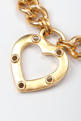 Recess Los Angeles Vintage Erwin Pearl Heart Curb Chain Collar Necklace