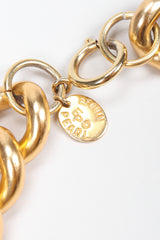 Recess Los Angeles Vintage Erwin Pearl Heart Curb Chain Collar Necklace