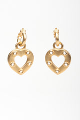 Recess Los Angeles Vintage Erwin Pearl Heart Lock Earrings