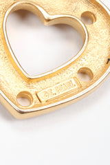 Recess Los Angeles Vintage Erwin Pearl Heart Lock Earrings