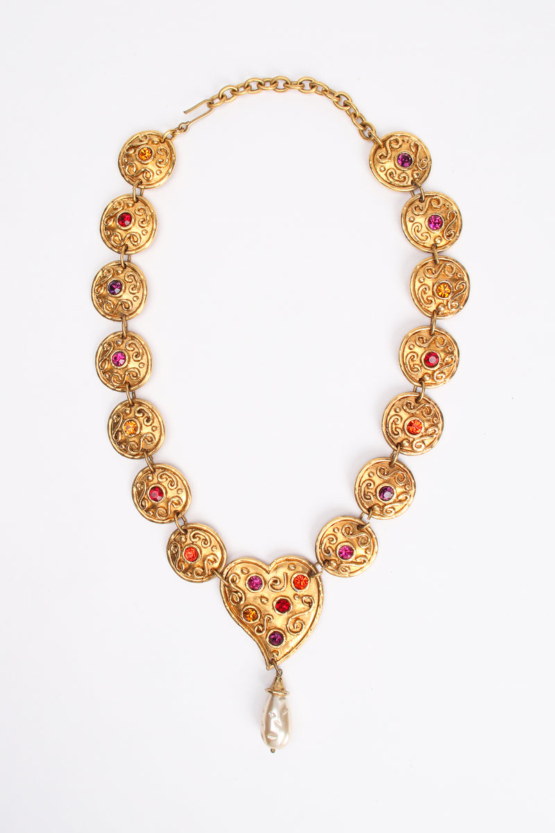 Vintage Edouard Rambaud Heart Medallion Necklace at Recess Los Angeles