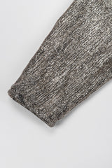 Recess Los Angeles Vintage Edward Harney Metallic Lamé Cowl Back Dress