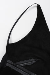 Recess Los Angeles Vintage Elisabetta Rogiani Leather Tie-Back Backless Camisole