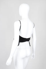Recess Los Angeles Vintage Elisabetta Rogiani Leather Tie-Back Backless Camisole
