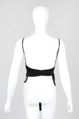 Recess Los Angeles Vintage Elisabetta Rogiani Leather Tie-Back Backless Camisole