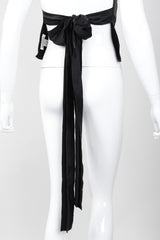 Recess Los Angeles Vintage Elisabetta Rogiani Leather Tie-Back Backless Camisole