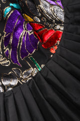 Recess Los Angeles Vintage Helga for Elizabeth Arden Salon Floral Velvet Lamé Burnout Dress