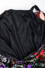 Recess Los Angeles Vintage Helga for Elizabeth Arden Salon Floral Velvet Lamé Burnout Dress