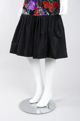 Recess Los Angeles Vintage Helga for Elizabeth Arden Salon Floral Velvet Lamé Burnout Dress