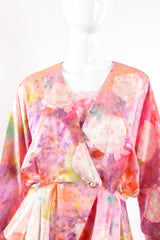 Vintage Emanuel Ungaro Parallèle Floral Silk 3-Pc Leisure Set on mannequin front crop @ Recess LA
