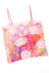 Vintage Emanuel Ungaro Parallèle Floral Silk 3-Pc Leisure Set cami flat @ Recess LA