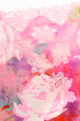 Vintage Emanuel Ungaro Parallèle Floral Silk 3-Pc Leisure Set on camisole detail @ Recess LA