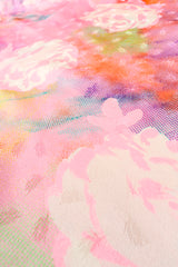 Vintage Emanuel Ungaro Parallèle Floral Silk 3-Pc Leisure Set fabric detail @ Recess LA